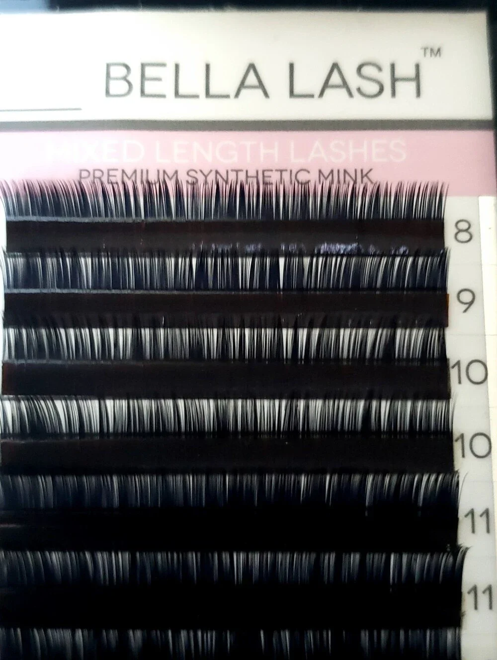 BELLA LASH Mixed Length Premium Synthetic Mink Lashes - Black
